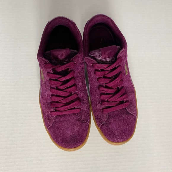 Puma Magenta Suede Sneaker Size 7.5 - Picture 5 of 7